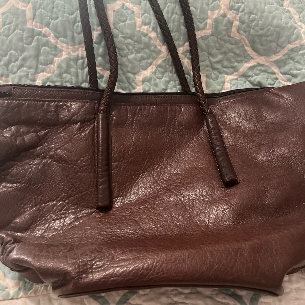 Noonday leather purse
